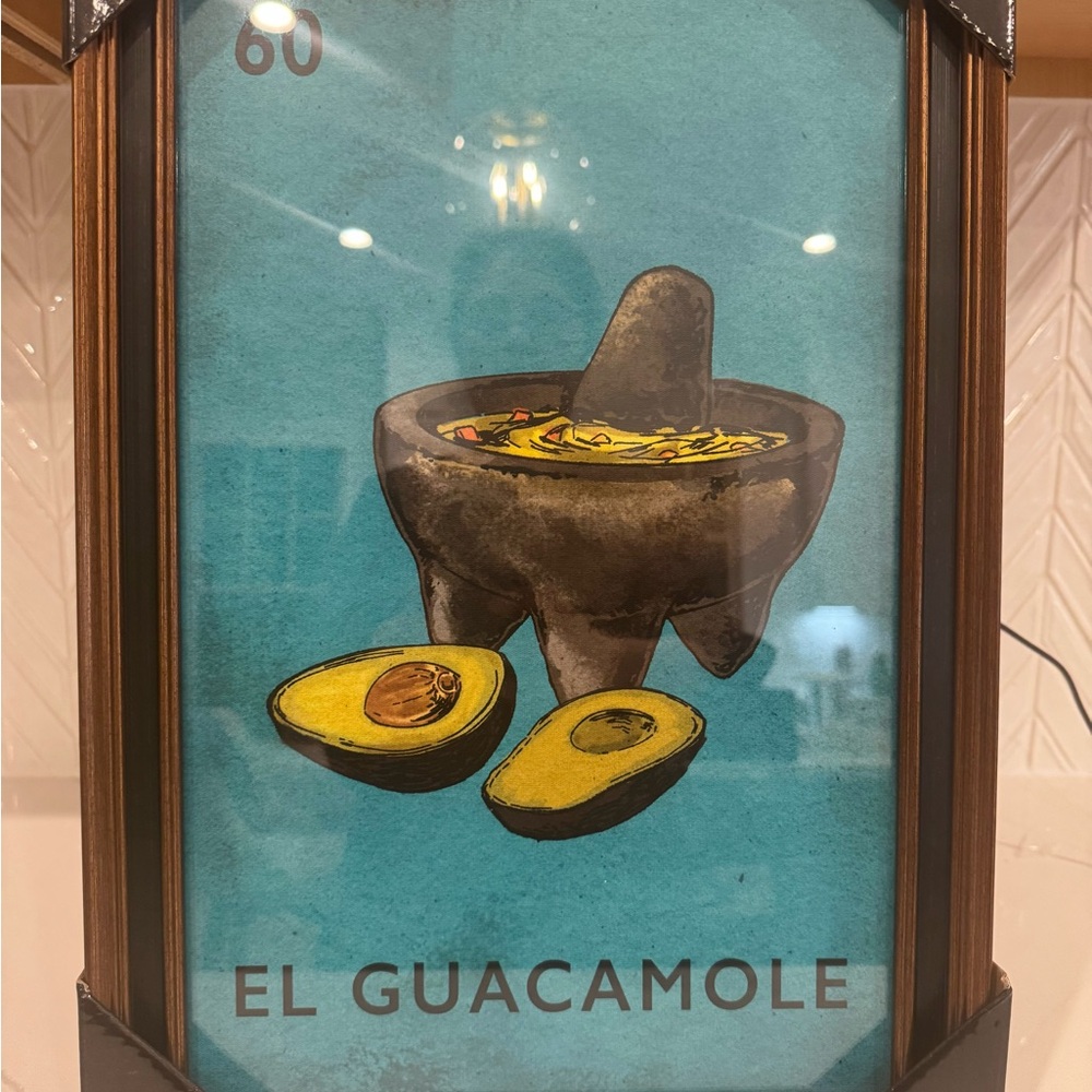 El Guacamole Wall Art - Blue and Brown